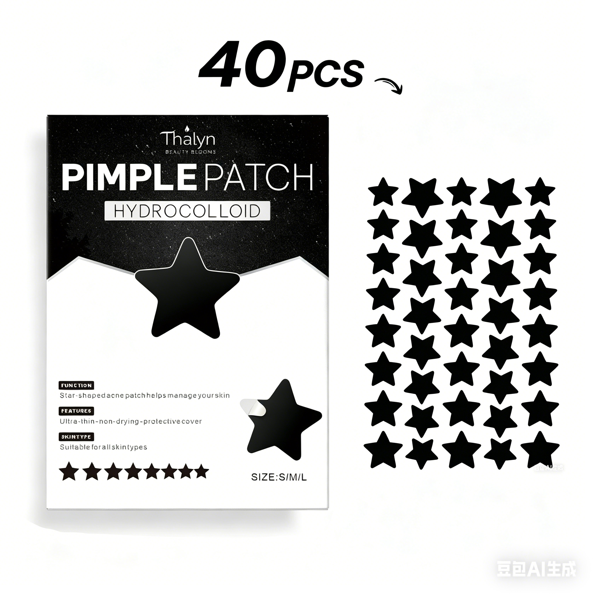 Skincare Salicylic Acid - Salicylic Acid Black Star Blemish Patches,