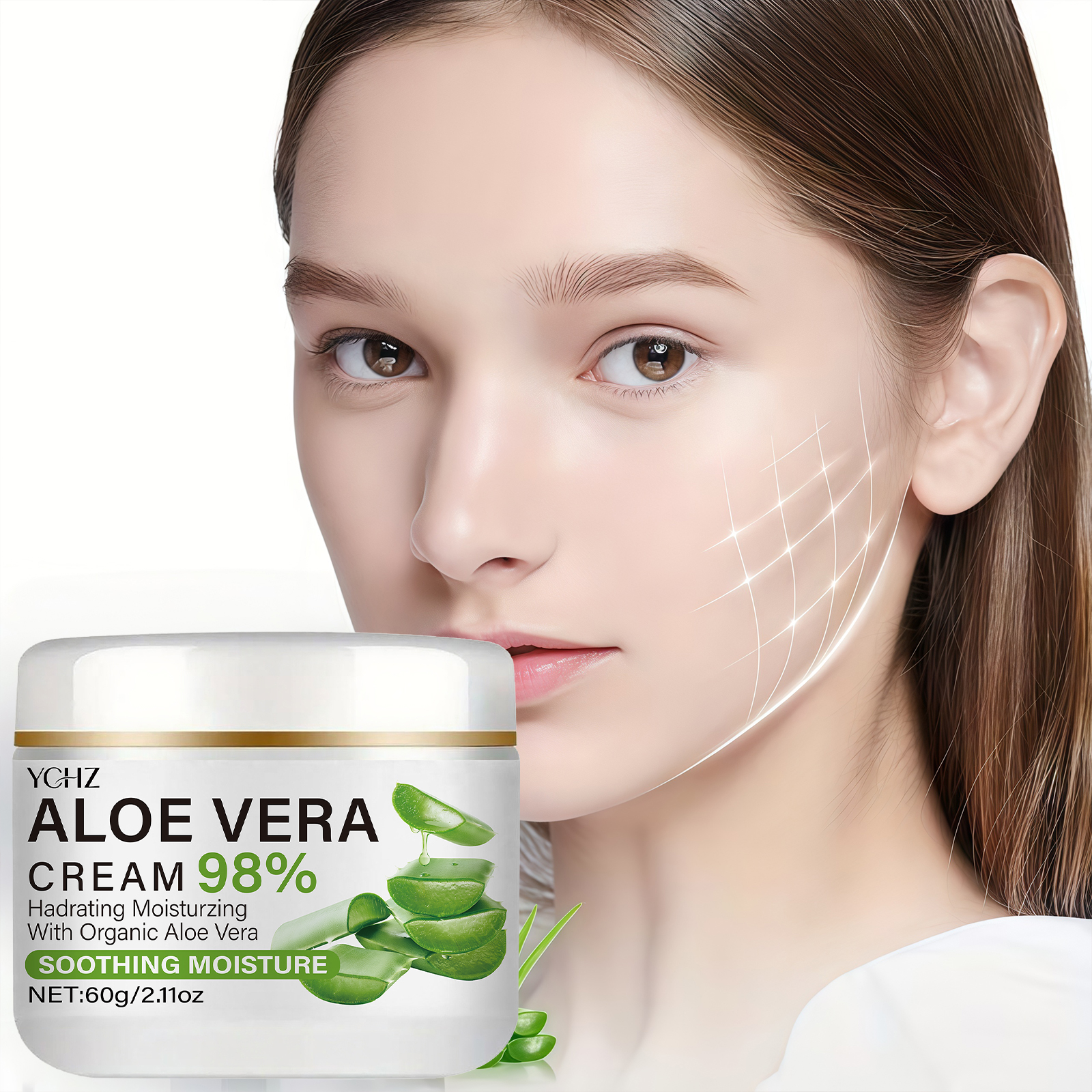 Aloe Vera Face Cream, Containi - Skincare Ingredients のレビューと価格