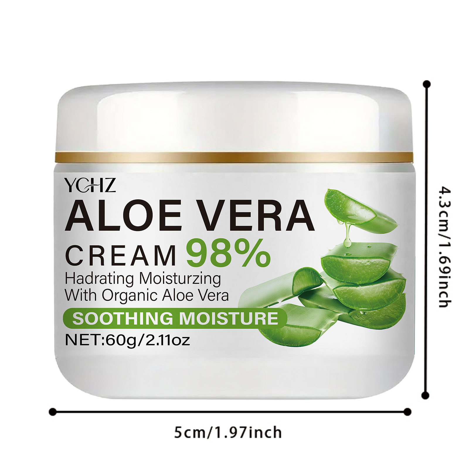 Aloe Vera Face Cream, Containi - Skincare Ingredients のレビューと価格